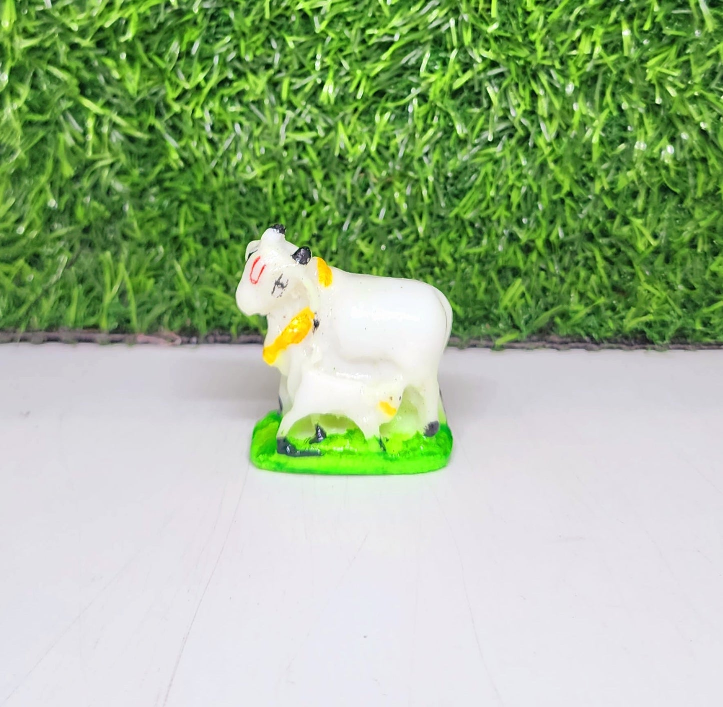 cow calf small size idol , fibre material