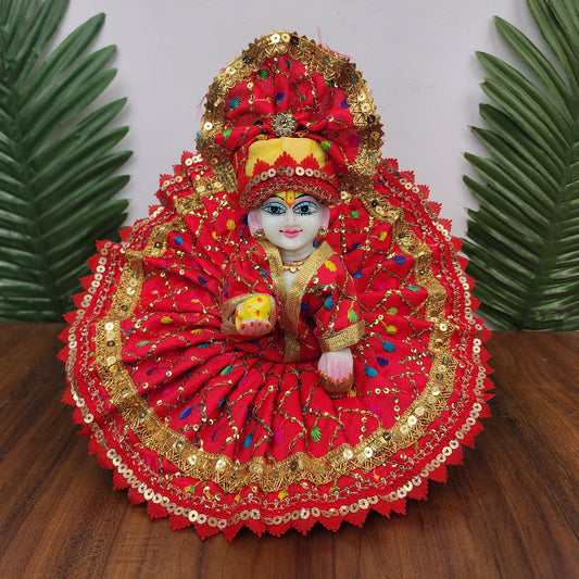 Beautiful Red dress for laddu gopal ji