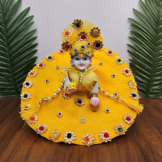 laddu gopal heavy dress with pagdi