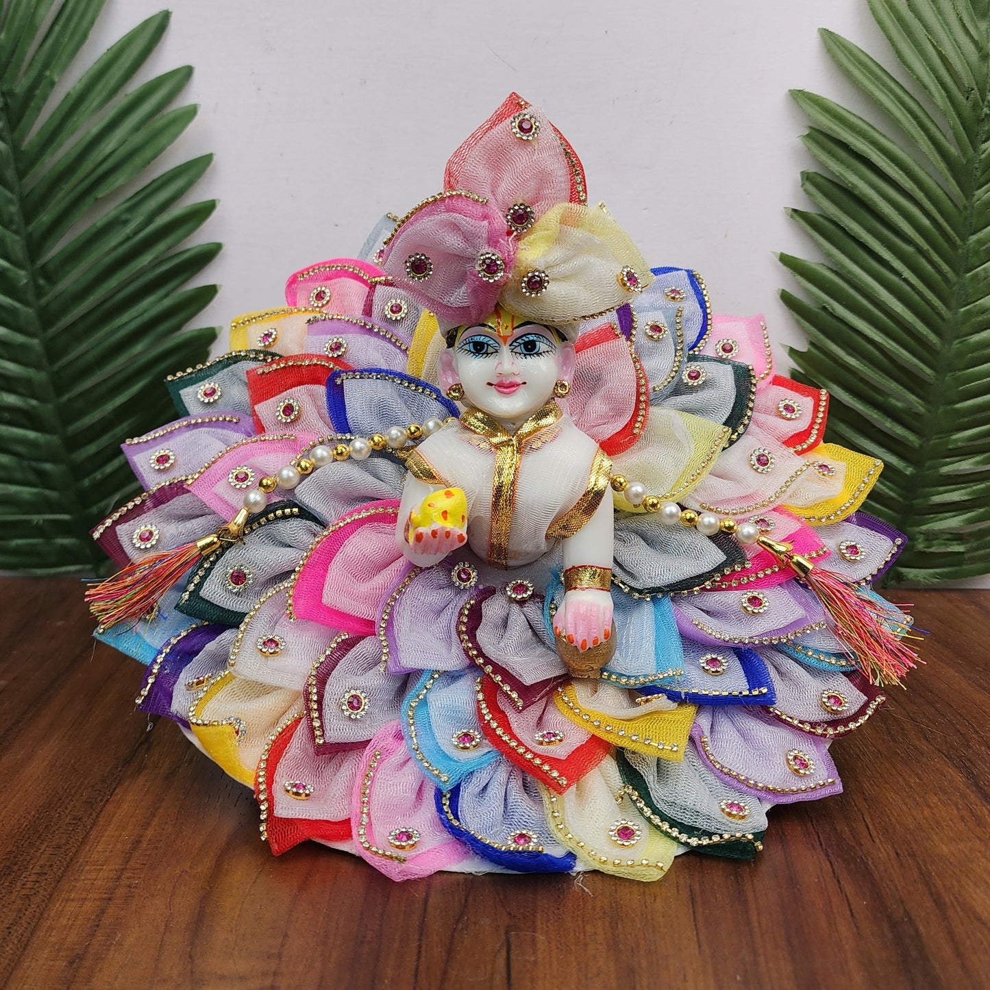 Full Multi Patti Holi Special Dress For Laddu Gopal Ji