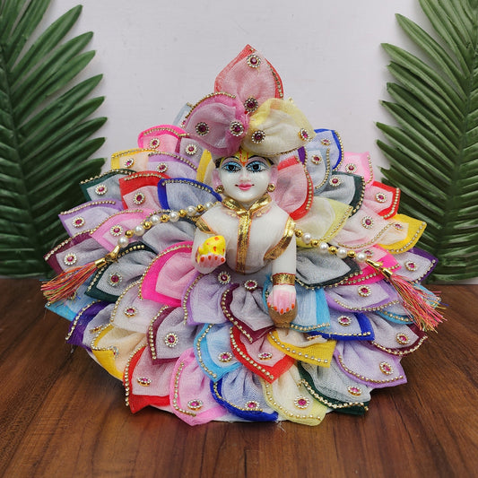 Full Multi Patti Holi Special Dress For Laddu Gopal Ji