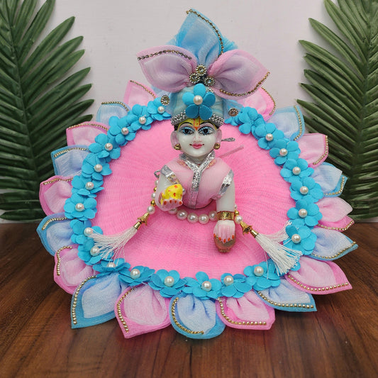 Beautiful cute flower dress with pagdi and patka for laddu gopal ji
