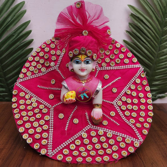Janmashtami Special Rani Stone dress for laddu gopal ji