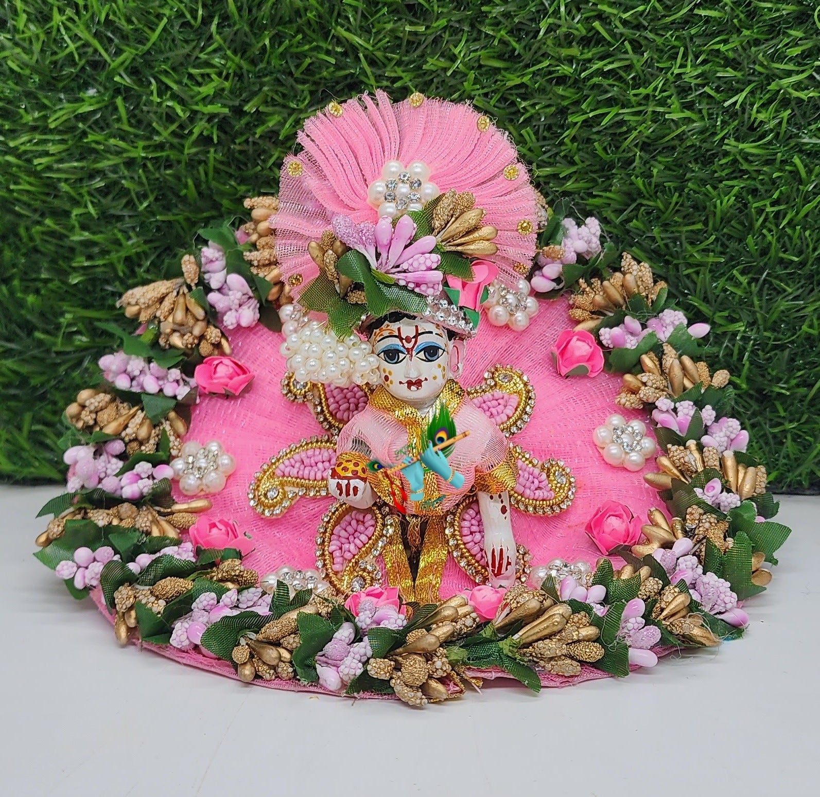 beautiful-white-heavy-dress-with-pagdi-for-laddu-gopal-ji