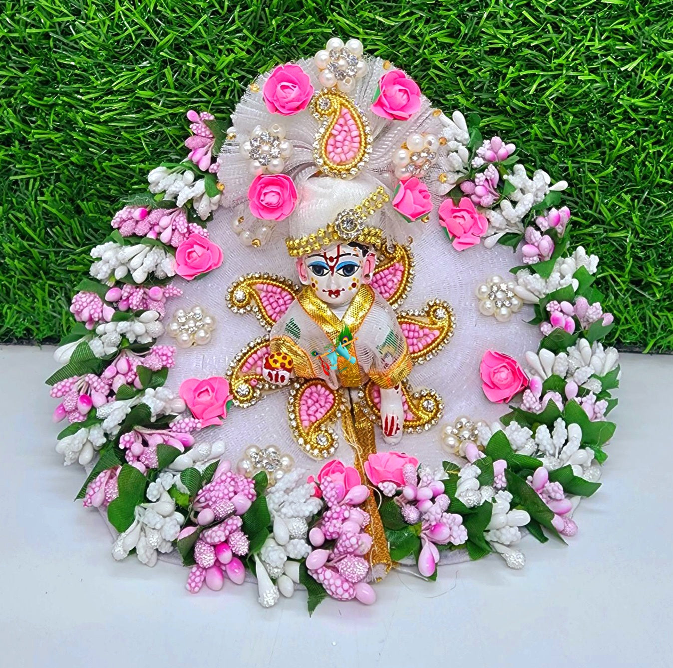heavy dress for laddu gopal ji , kanha ji with pagdi