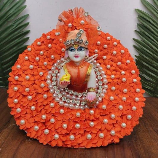 Orange Pearl dress for laddu gopal ji