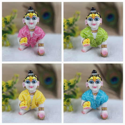 Holi special bandhej print dhoti kurta (pack of 4)