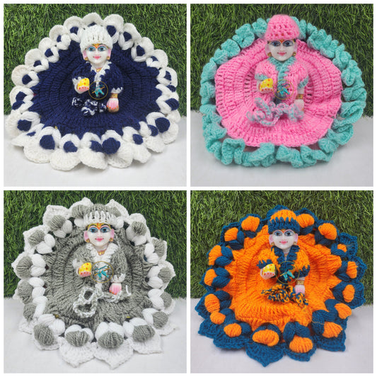 Vardhman winter Special woolen dress combo pack of 4 {random design and color}