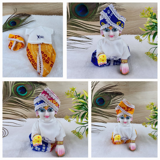 Happy holi prints western dress pack of 3 size [ 0-6] Random colours and prints.