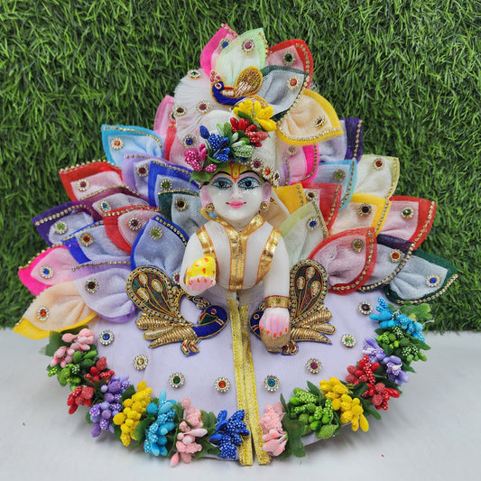 Multi dress with mor for laddu gopal ji